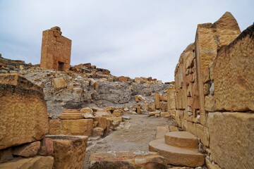 l'area archeologica dell'antico presidio militare romano di Ammaedara nei pressi della cittadina di...