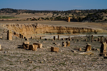 l'area archeologica dell'antico presidio militare romano di Ammaedara nei pressi della cittadina di...