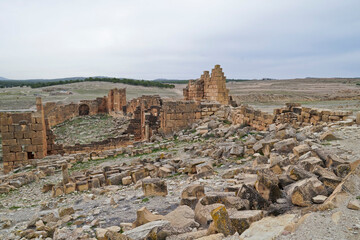 l'area archeologica dell'antico presidio militare romano di Ammaedara nei pressi della cittadina di...