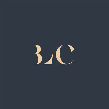 BLC abstract letter logo design. This logo is designed by three abstract letters.
