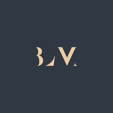 BLM abstract letter logo design. This logo is designed by three abstract letters.