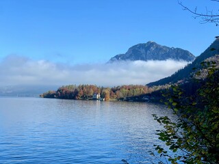 lake in the mountains in autumn