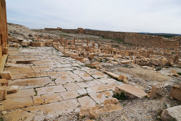 l'area archeologica dell'antico presidio militare romano di Ammaedara nei pressi della cittadina di...