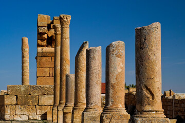 l'area archeologica dell'antico presidio militare romano di Ammaedara nei pressi della cittadina di...