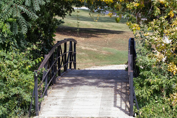 Aurora Nebraska Park walk bridge walk paths