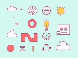 Trendy Modern Vector Elements for Publishing Projects