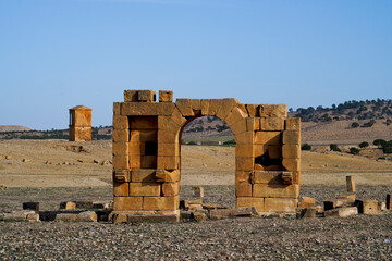 l'area archeologica dell'antico presidio militare romano di Ammaedara nei pressi della cittadina di...
