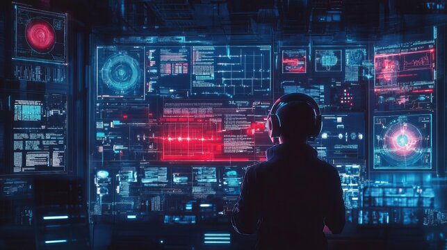 A conceptual illustration of artificial intelligence, deep learning, and graphical user interfaces (GUI)