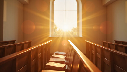 Sunlight Through Church Windows