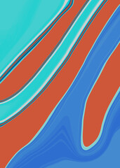 Abstract background. Blue and black palette. Raster fractal graphics.