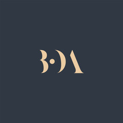 BOA abstract letter logo design. This logo is designed by three abstract letters.