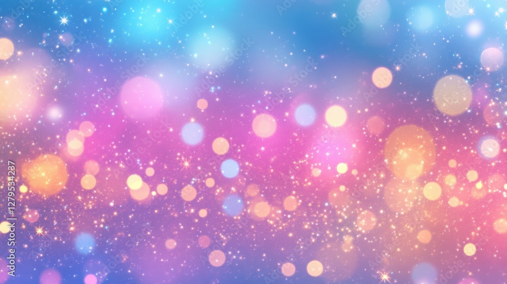 Poster glittering gradient background with hologram effect and magic lights. holographic abstract fantasy b