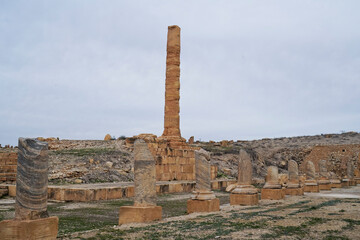l'area archeologica dell'antico presidio militare romano di Ammaedara nei pressi della cittadina di...