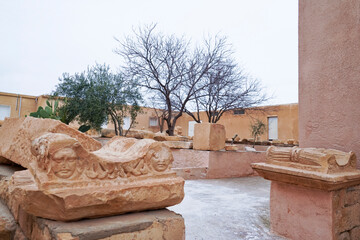 l'area archeologica dell'antico presidio militare romano di Ammaedara nei pressi della cittadina di...