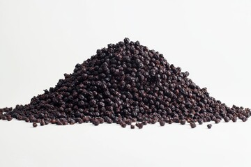 Closeup of Dried Elderberries: Aromatic Berries in a Rustic Studio Shot