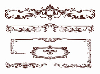 Obraz premium Antique Borders and Frames for Publishing Projects