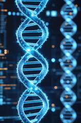 Leuchtender DNA Strang