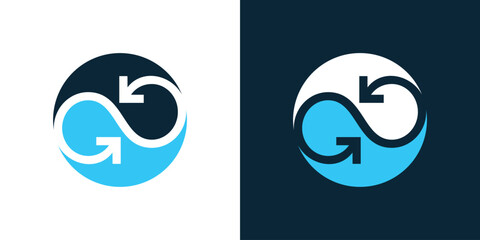 Circular arrow icon, refresh, reload arrow icon symbol sign. two arrow spin icon, recycle round, circle refresh or restart