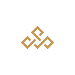 crown logo design with geometry