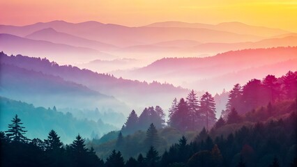 Fototapeta premium Abstract colorful gradient background with soft bl