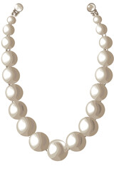 Obraz premium Beautiful Pearl Beads Necklace Pearls Bead Isolated On White Background