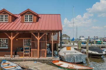 Obraz premium Boats of Many Varieties, Alexandria Virginia