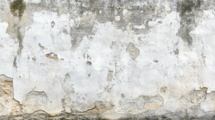 Obraz premium Old cement wall painted white texture and seamless background