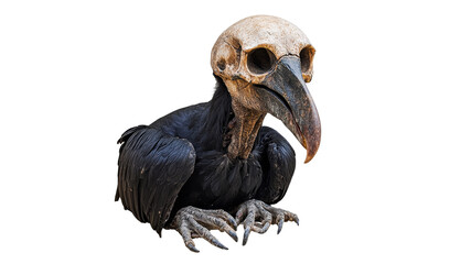 Bird with skull like features