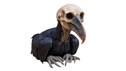 Bird with skull like features