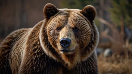 A Big Brown Bear Beckground Background