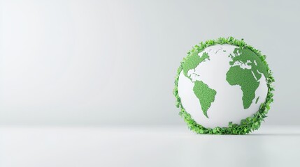 Sustainable earth representation global focus digital artwork clean environment conceptual viewpoint eco-friendly awareness