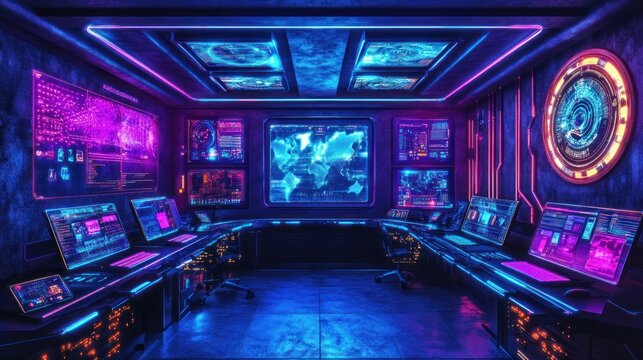 Futuristic Command Center