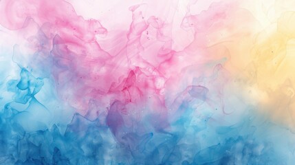 Fototapeta premium Dreamy watercolor texture with soft, pastel colors, perfect for peaceful and serene designs