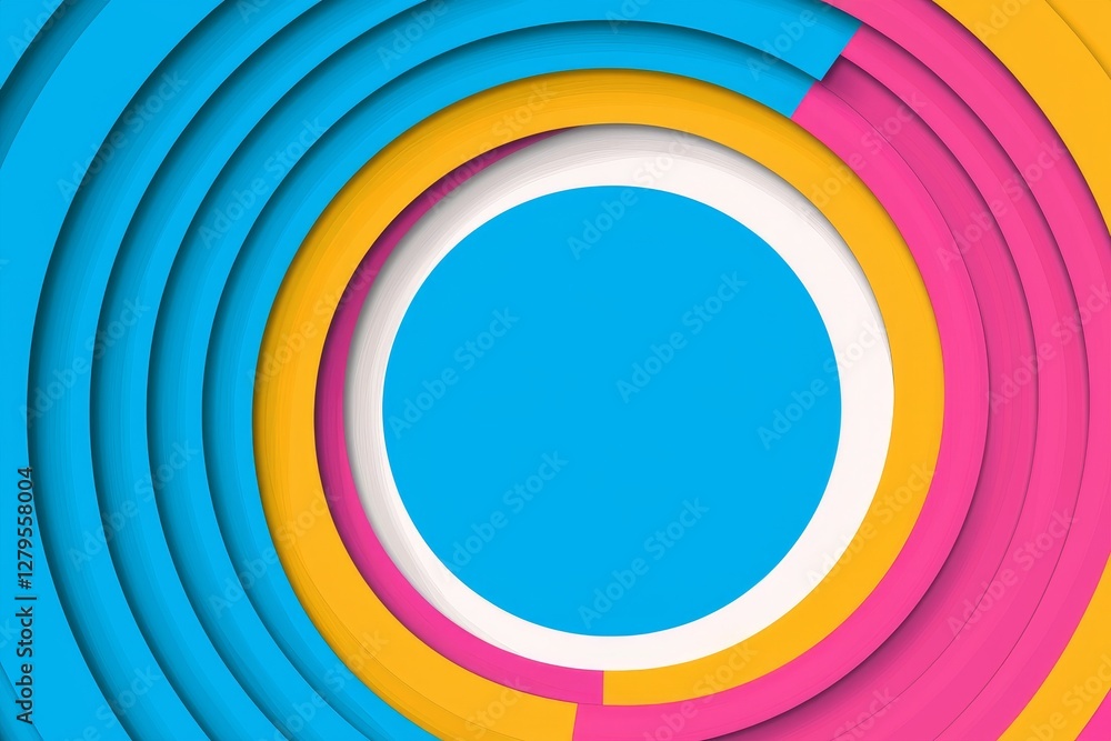 Poster dynamic circular design elements digital art graphic creation modern environment abstract viewpoint 