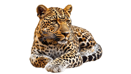 Leopard lounging in daylight outdoors