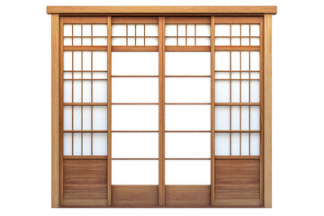 Rustic Wooden Window Frame With Glass Panes And Weathered Texture Architectural Detail