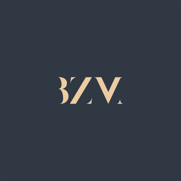 BZM abstract letter logo design. This logo is designed by three abstract letters.
