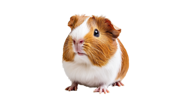 Cute guinea pig with a friendly expression