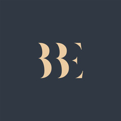BBE abstract letter logo design. This logo is designed by three abstract letters.
