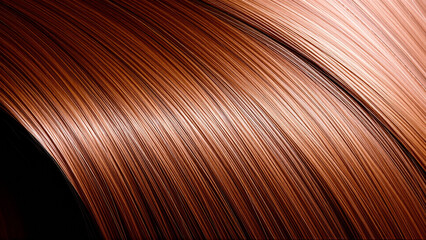 Texture of beautiful red hair
