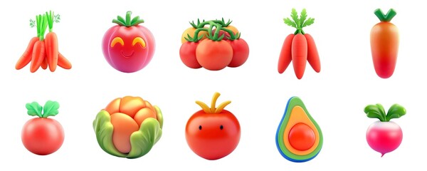Fresh Colorful Vegetables Healthy Organic Choices