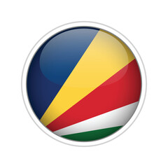 Fototapeta premium Seychelles Flag Sphere Vector