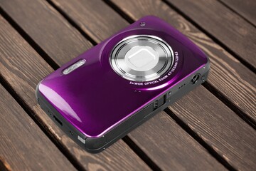 Old vintage retro film camera object