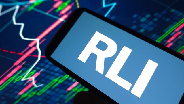 Konskie, Poland - February 20, 2025: RLI Corp. company logo displayed on mobile phone