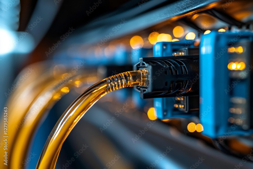 Poster the switch led and the networking server telecom, along with the network, fiber network server, and 