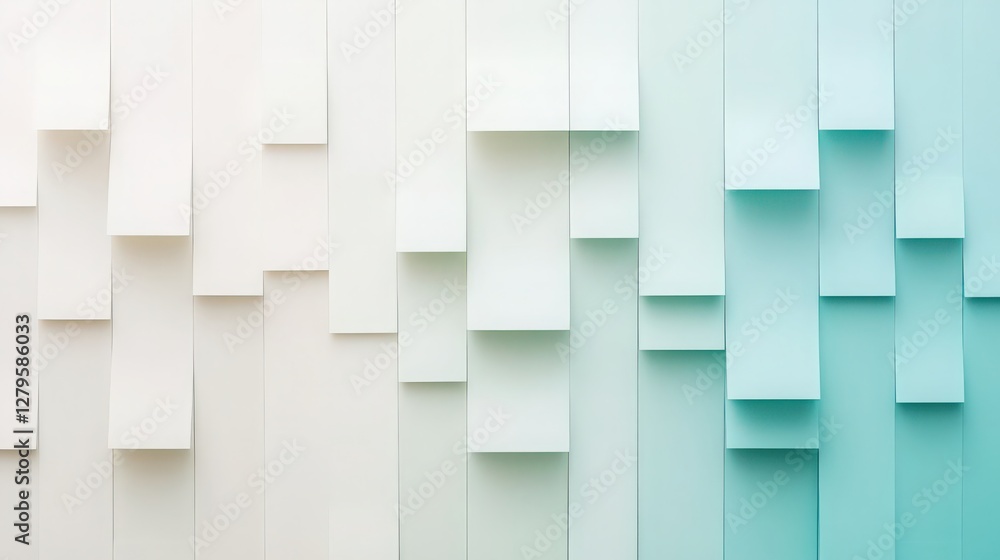 Poster gradient color paper cut out vertical strips minimalist abstract backdrop