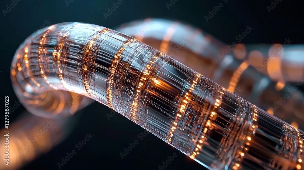 Poster abstract fast moving lines are depicted in a 3d rendering with high speed motion blur, symbolizing l