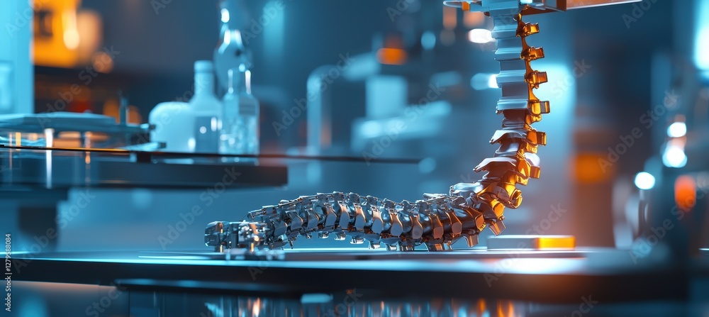 Poster innovative spinal endoprosthesis testing in a modern laboratory setting