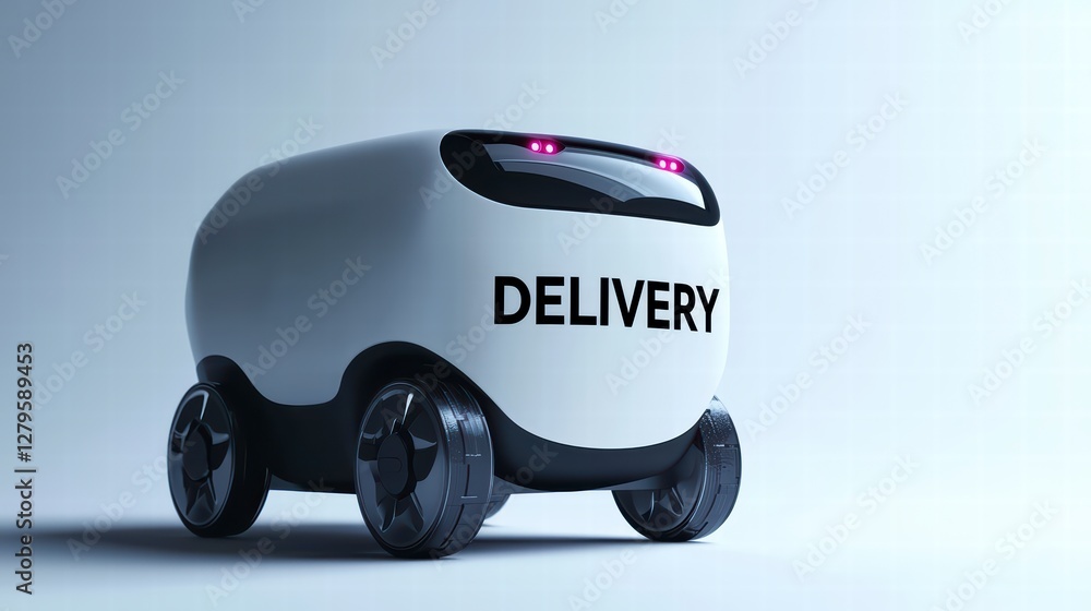 Poster delivery robot: an autonomous delivery robot with sleek design and advanced technology moves with sp