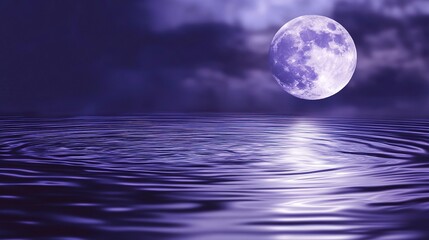 Moonlight dances on water surfaces, creating gentle ripples in a calming night landscape